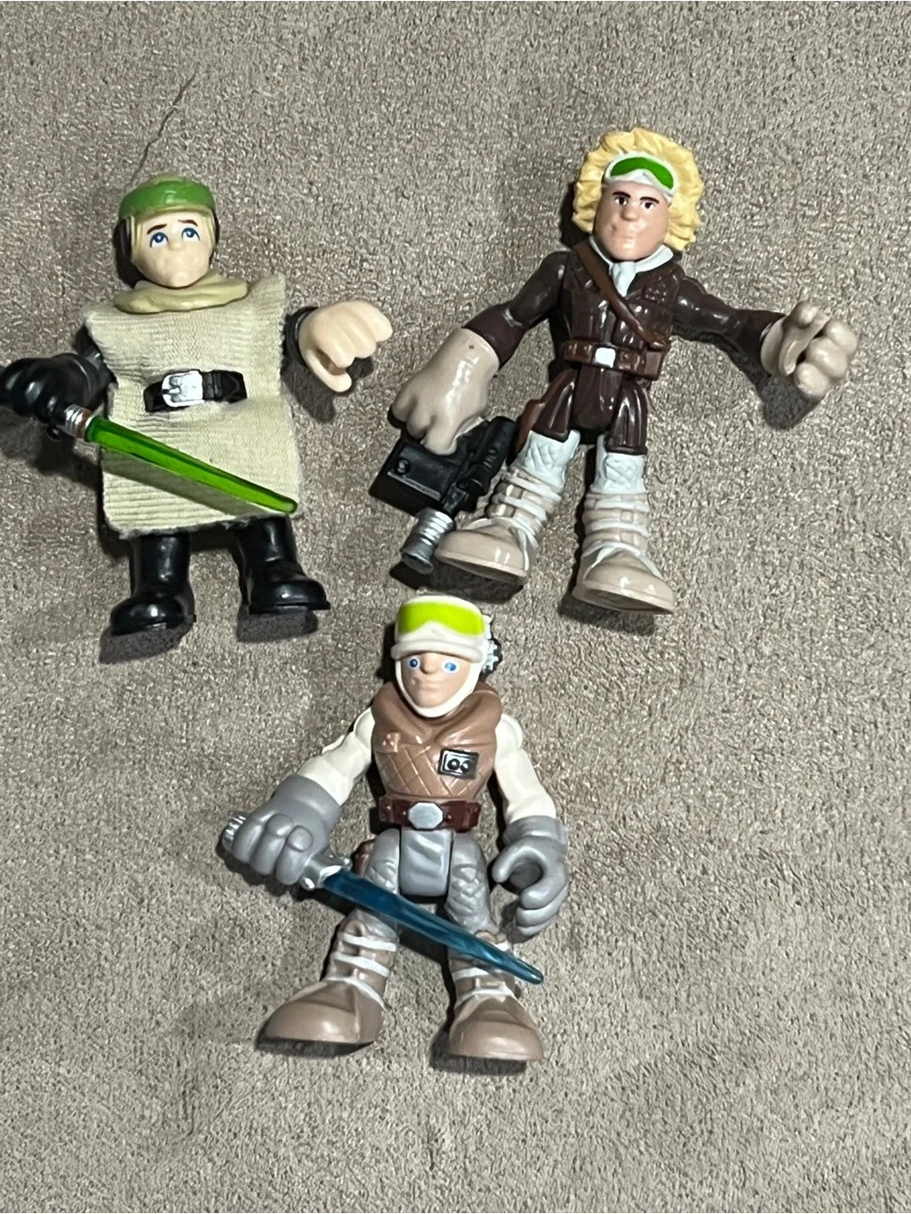Playskool Star Wars Galactic Heroes Luke Skywalker Solo figure imaginext Endor